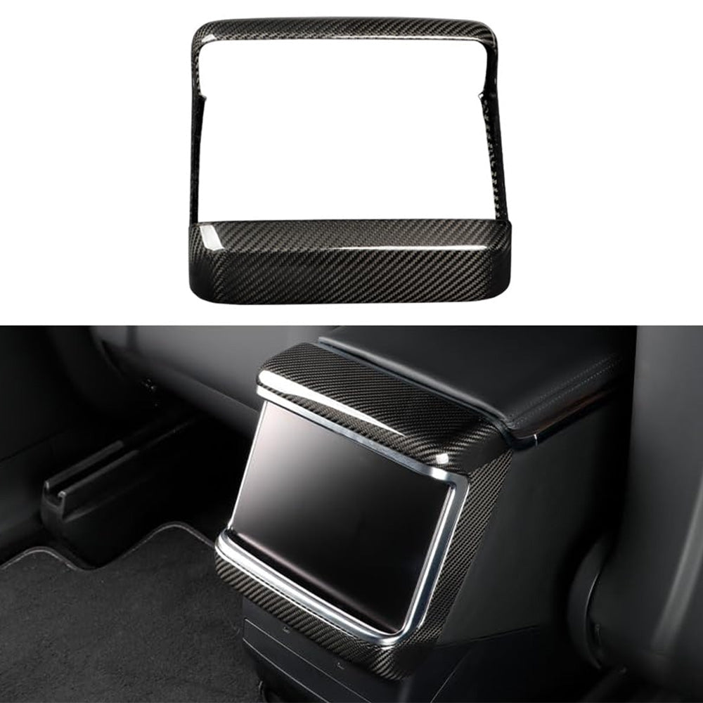 [Real Carbon Fiber] Rear AC Vent Cover for Tesla Model S/X 2022+ - T-Launch