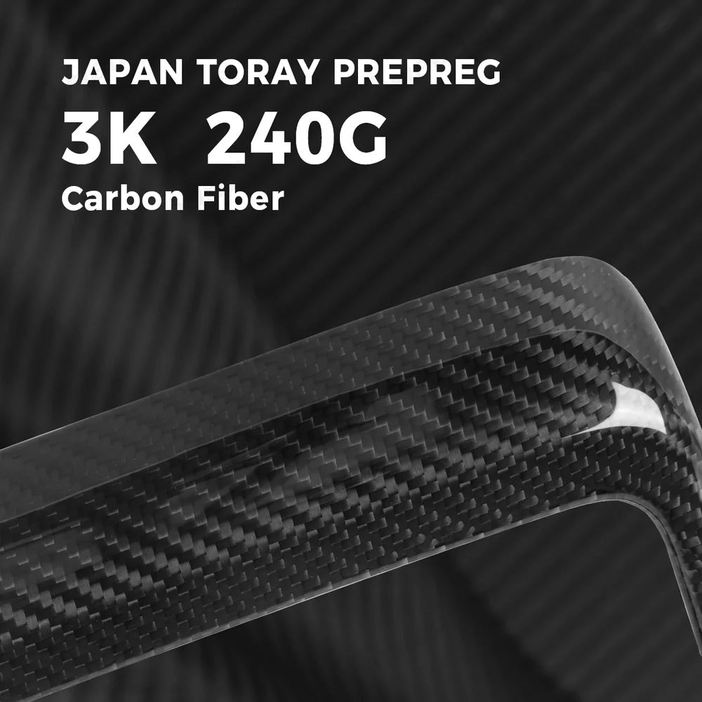 [Real Carbon Fiber] Rear AC Vent Cover for Tesla Model Y Juniper 2025+ - T-Launch