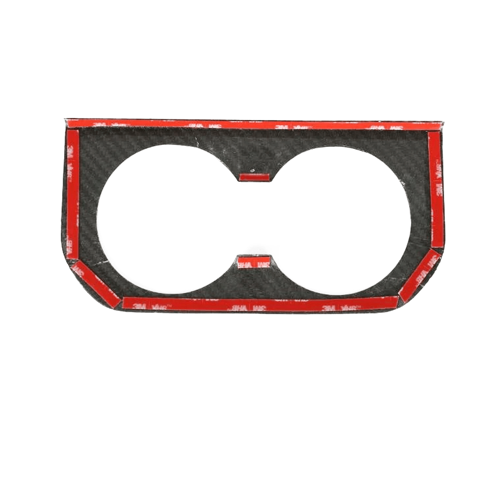 [Real Carbon Fiber] Rear Cup Holder Cover for Tesla Model S 2021+ - T-Launch