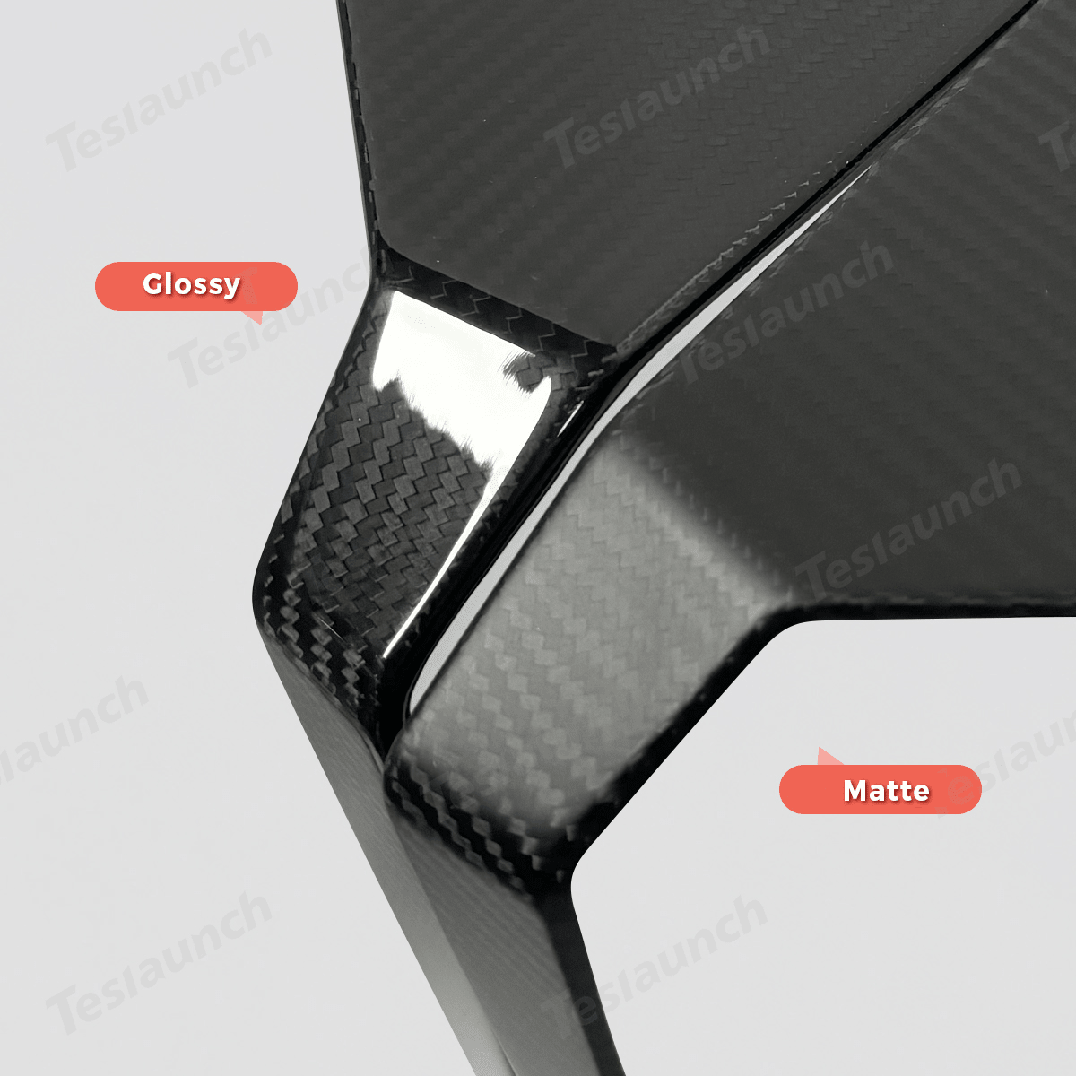 [Real Carbon Fiber] Rear Screen Frame Cover for Cybertruck - T-Launch
