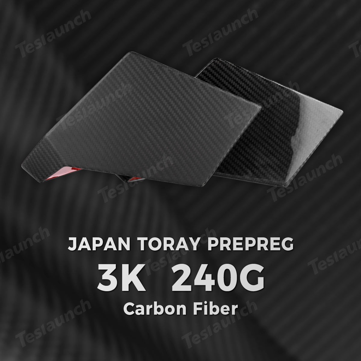 [Real Carbon Fiber] Rear Screen Frame Cover for Cybertruck - T-Launch