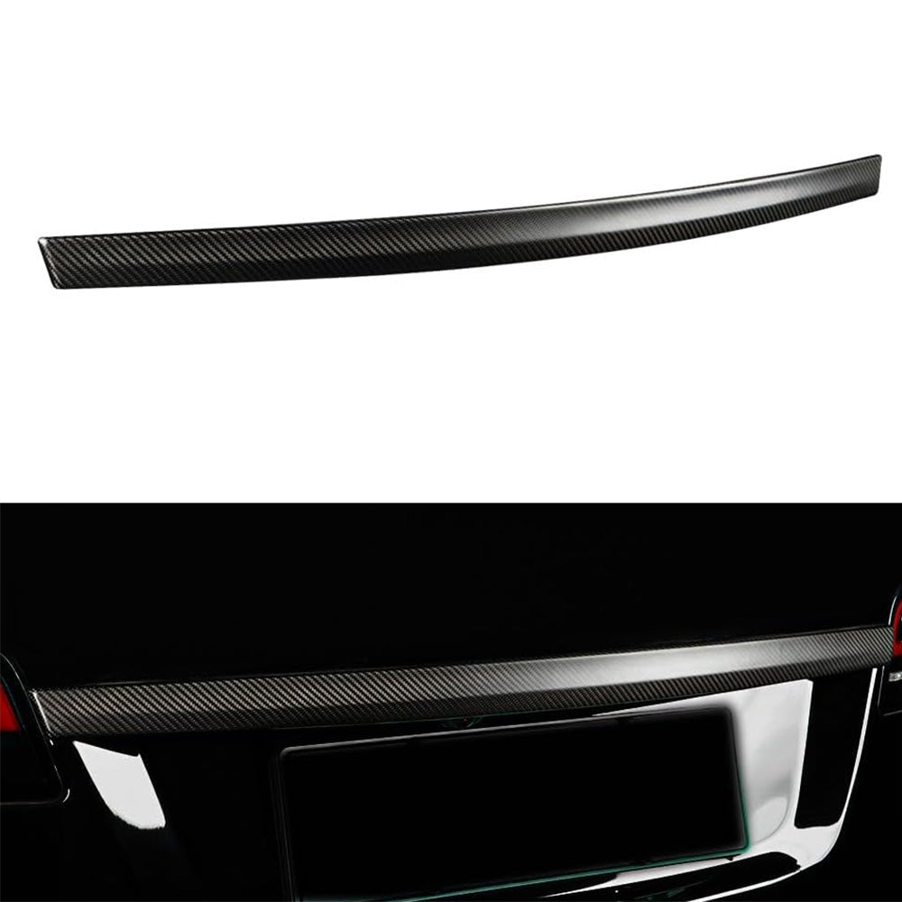[Real Carbon Fiber] Rear Tailgate Trim Strip Cover for Model S 2022.06+ - T-Launch