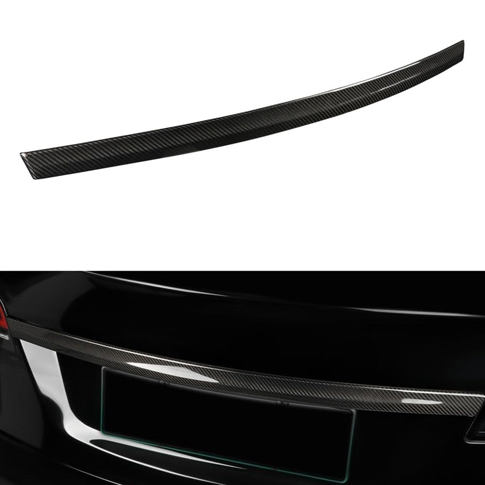 [Real Carbon Fiber] Rear Tailgate Trim Strip Cover for Model S 2022.06+ - T-Launch