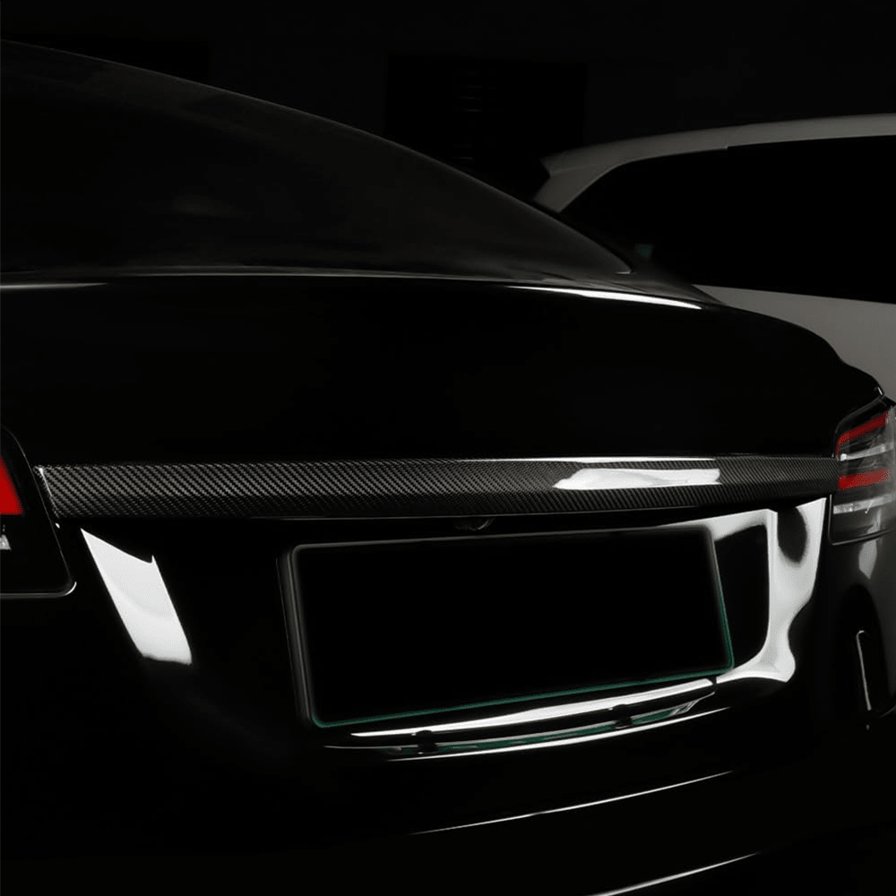 [Real Carbon Fiber] Rear Tailgate Trim Strip Cover for Model S 2022.06+ - T-Launch