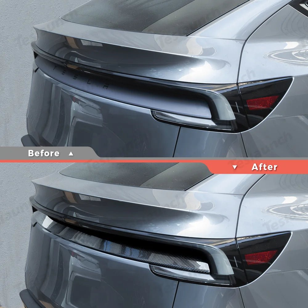 [Real Carbon Fiber] Rear Tailgate Trim Strip for Tesla Model Y Juniper 2025+ - T-Launch