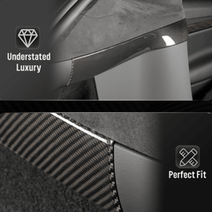 [Real Carbon Fiber] Rear Trunk Inner Panel Covers (2 PCS) for Tesla Model X 2022+ - T-Launch