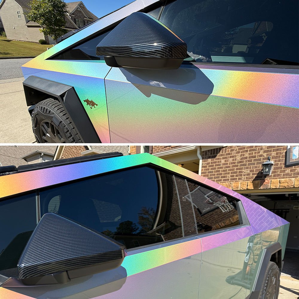 [Real Carbon Fiber] Rear View Mirror Covers (1 Pair) for Cybertruck - T-Launch