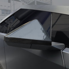[Real Carbon Fiber] Rear View Mirror Covers (1 Pair) for Cybertruck - T-Launch