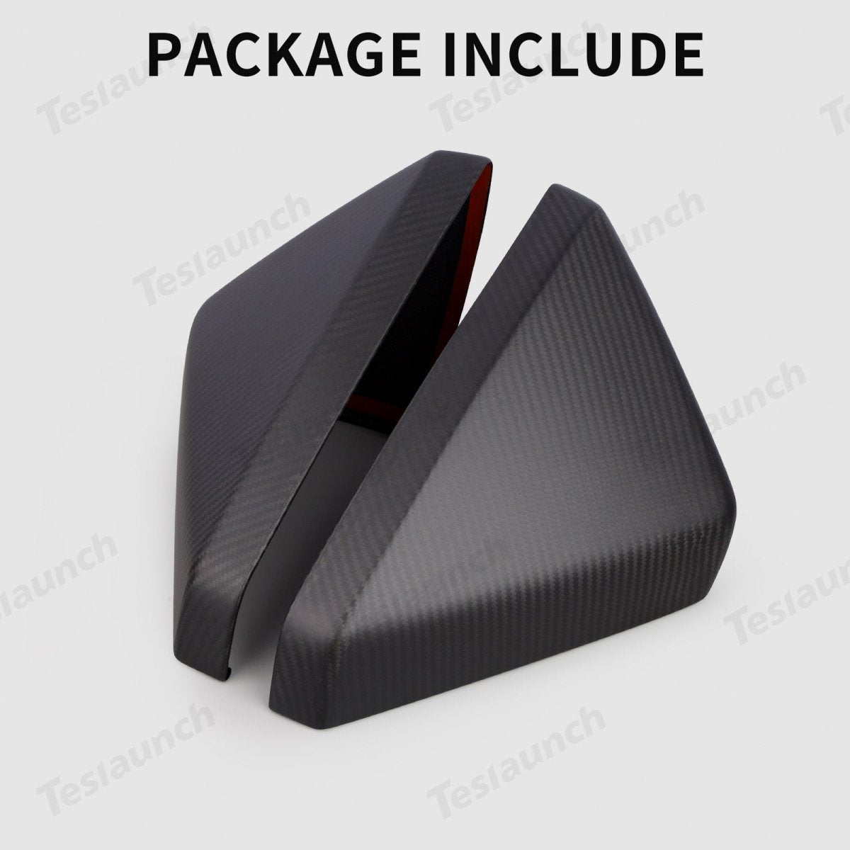 [Real Carbon Fiber] Rear View Mirror Covers (1 Pair) for Cybertruck - T-Launch
