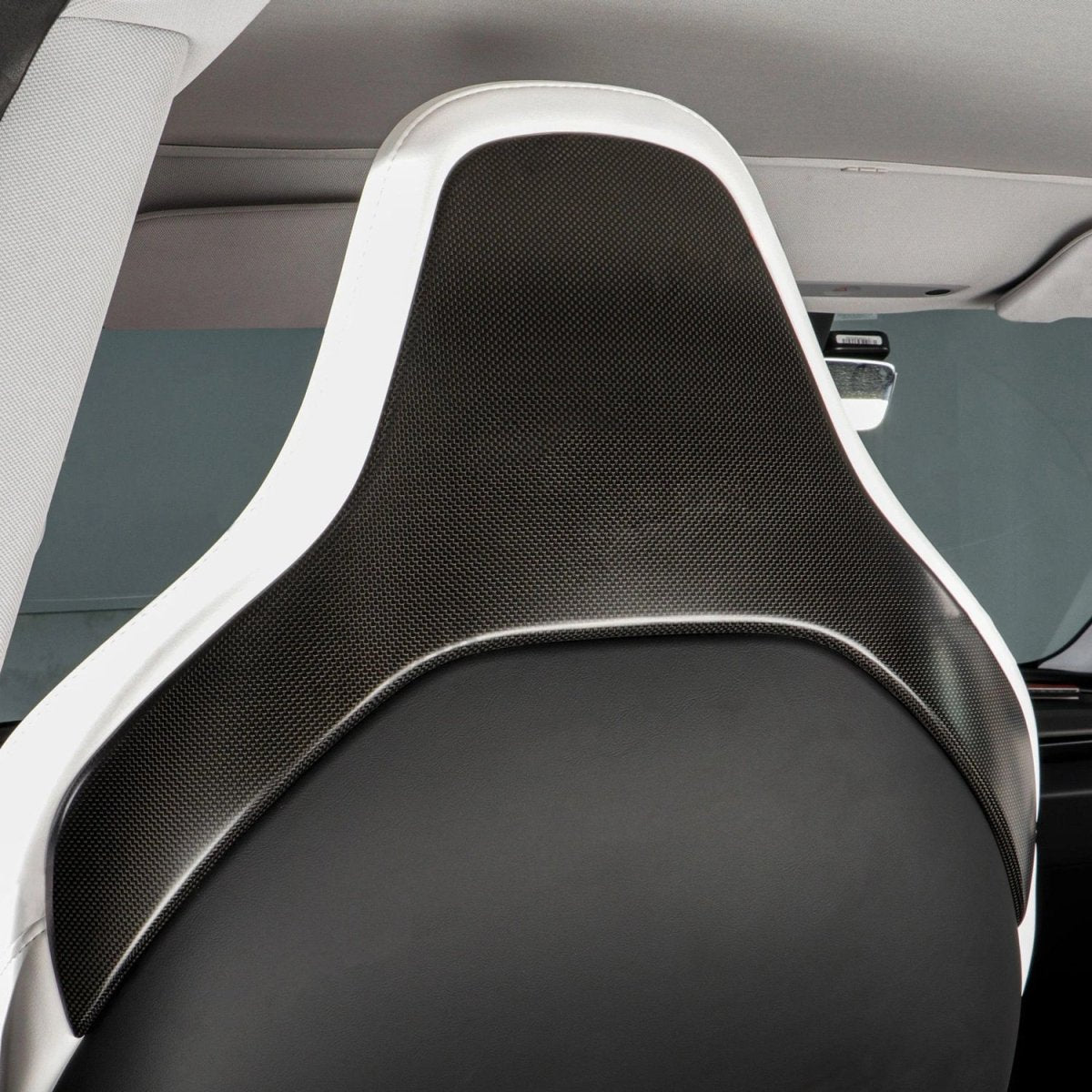 [Real Carbon Fiber] Seat Back Covers (2 PCS) for Tesla Model 3 Highland Performance 2024+ - T-Launch