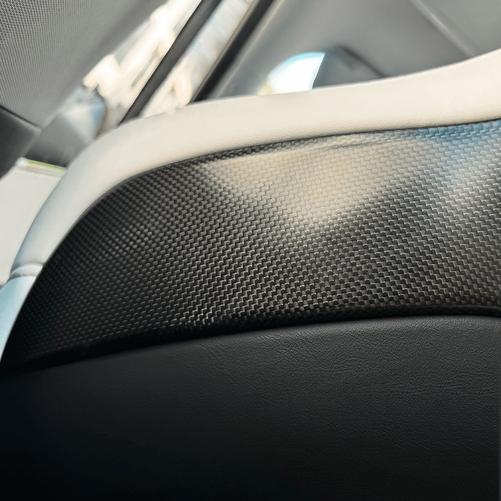 [Real Carbon Fiber] Seat Back Covers (2 PCS) for Tesla Model 3 Highland Performance 2024+ - T-Launch