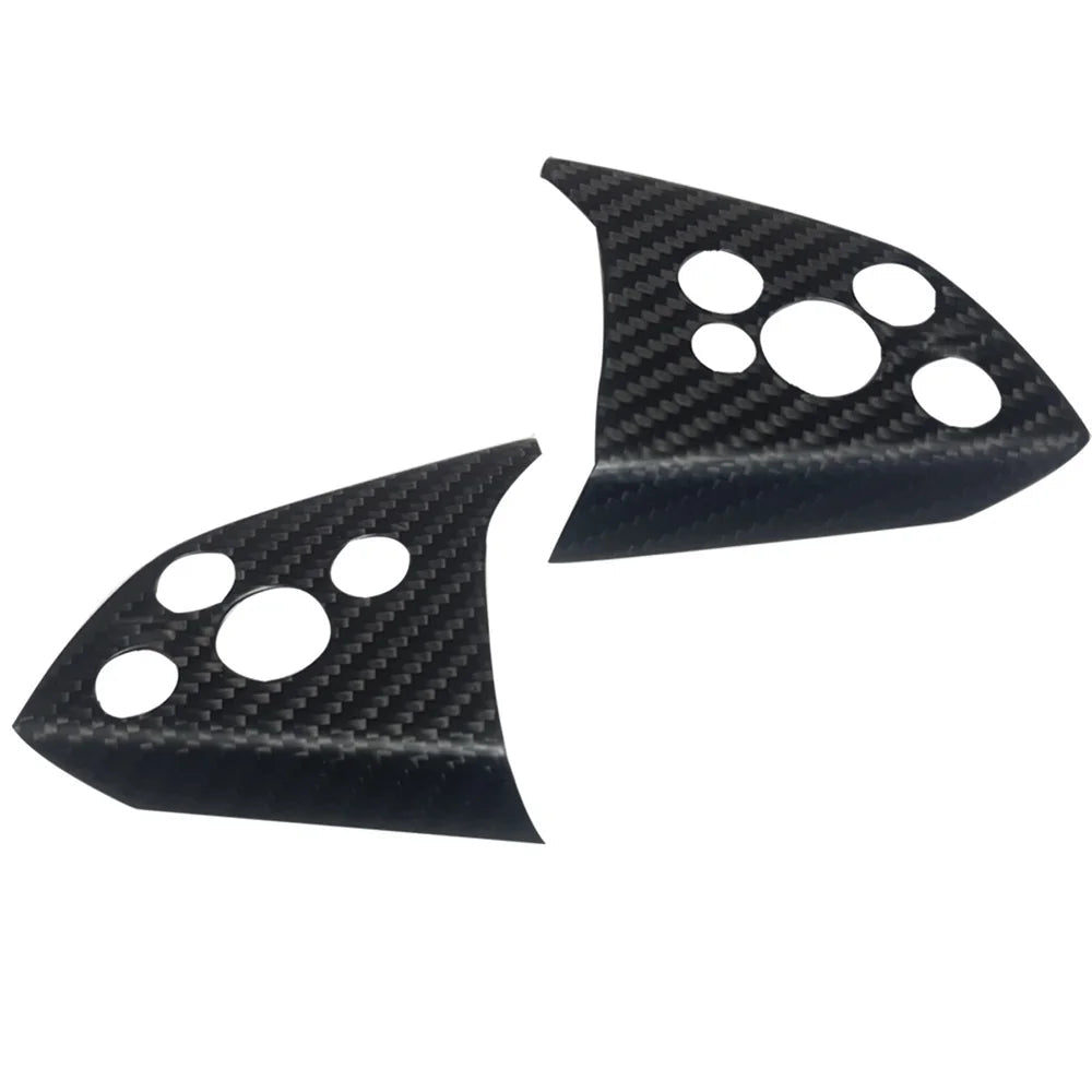 [Real Carbon Fiber] Steering Wheel Panel Covers (2PCS) for Tesla Model 3 Highland 2024+ - T-Launch
