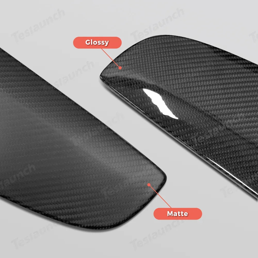[Real Carbon Fiber] Steering Wheel V-Cover for Tesla Model Y Juniper 2025+ - T-Launch