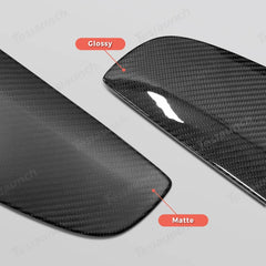 [Real Carbon Fiber] Steering Wheel V-Cover for Tesla Model Y Juniper 2025+ - T-Launch