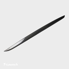 [Real Carbon Fiber] Trunk Chrome Delete Applique Tailgate Trim For Tesla Model X 2021+ (No hole style) - T-Launch