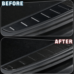 [Real Carbon Fiber] Trunk Sill Trim Covers (3 PCS) for Tesla Model X 2015-2023 - T-Launch