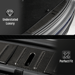 [Real Carbon Fiber] Trunk Sill Trim Covers (3 PCS) for Tesla Model X 2015-2023 - T-Launch