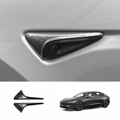 [Real Carbon Fiber] Turn Signal Camera Overlay Covers For Tesla Model 3 Highland (2 Pcs) - T-Launch