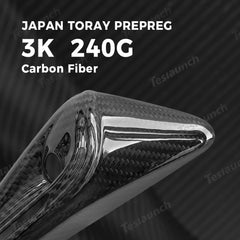 [Real Carbon Fiber] Turn Signal Camera Overlay Covers For Tesla Model Y Juniper 2025+ (2 Pcs) - T-Launch