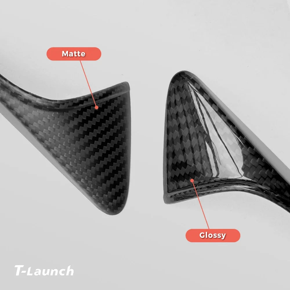 [Real Carbon Fiber] Turn Signal Cover For Model 3/Y (1 Pair) - T-Launch