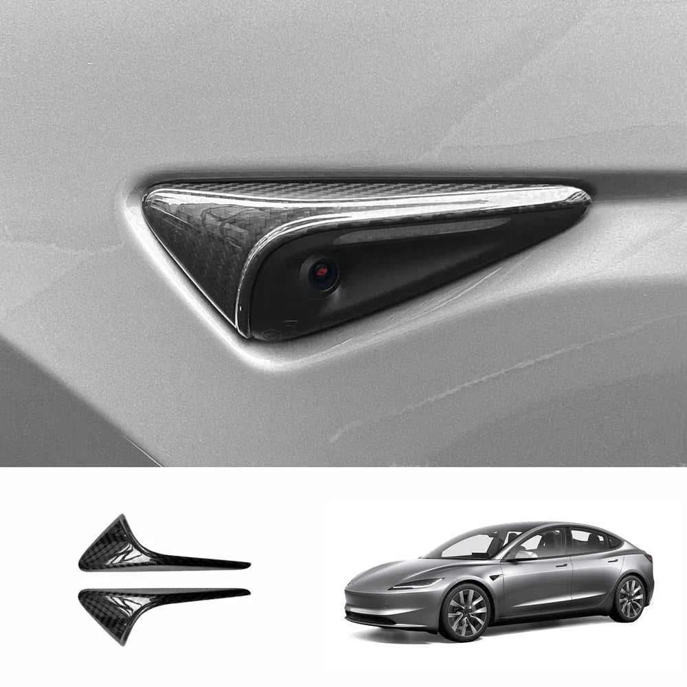 [Real Carbon Fiber] Turn Signal Cover For Model 3/Y (1 Pair) - T-Launch