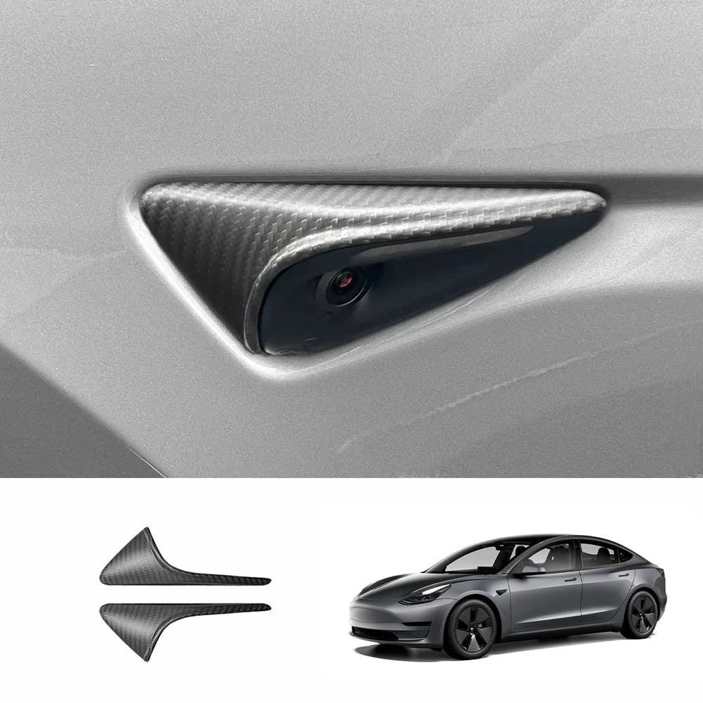 [Real Carbon Fiber] Turn Signal Cover For Model 3/Y (1 Pair) - T-Launch