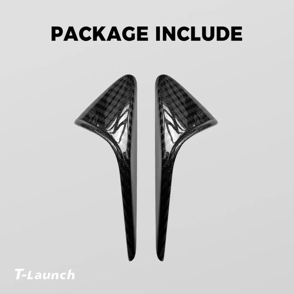 [Real Carbon Fiber] Turn Signal Cover For Model 3/Y (1 Pair) - T-Launch