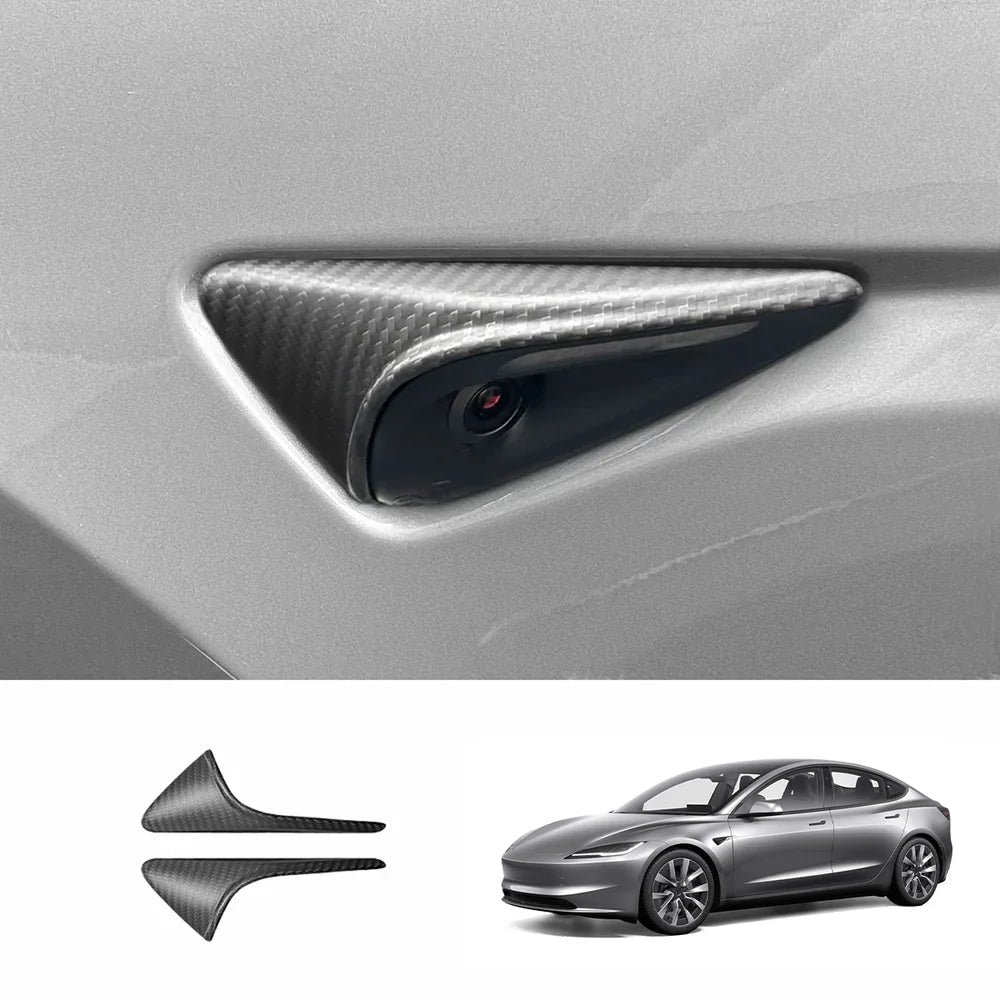 [Real Carbon Fiber] Turn Signal Cover For Model 3/Y (1 Pair) - T-Launch