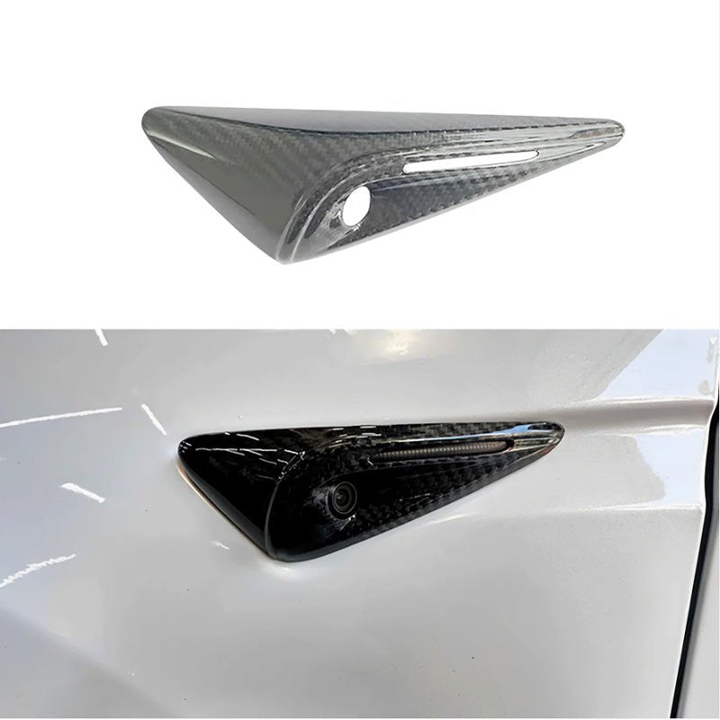 [Real Carbon Fiber] Turn Signal Cover For Model X (1 Pair) 2021+ - T-Launch