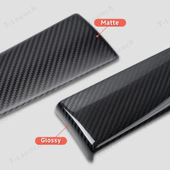 [Real Carbon Fiber] Upper Door Panel Trim Overlay Covers for Tesla Model Y Juniper 2025+ - T-Launch