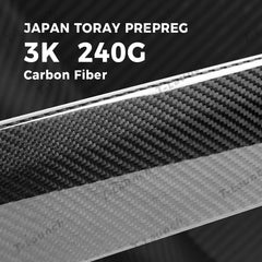 [Real Carbon Fiber] Upper Door Panel Trim Overlay Covers for Tesla Model Y Juniper 2025+ - T-Launch