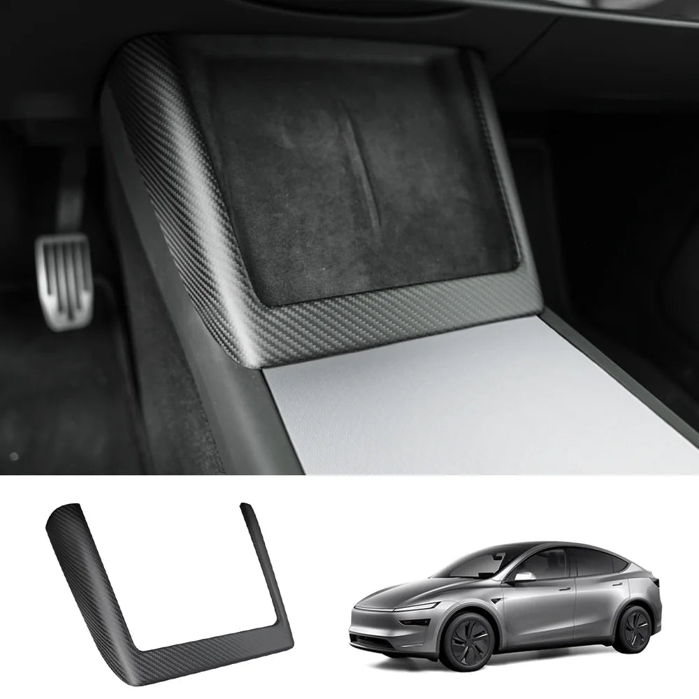 [Real Carbon Fiber] Wireless Charging Area Trim for Tesla Model Y Juniper 2025+ - T-Launch