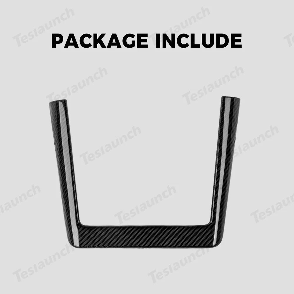 [Real Carbon Fiber] Wireless Charging Area Trim for Tesla Model Y Juniper 2025+ - T-Launch