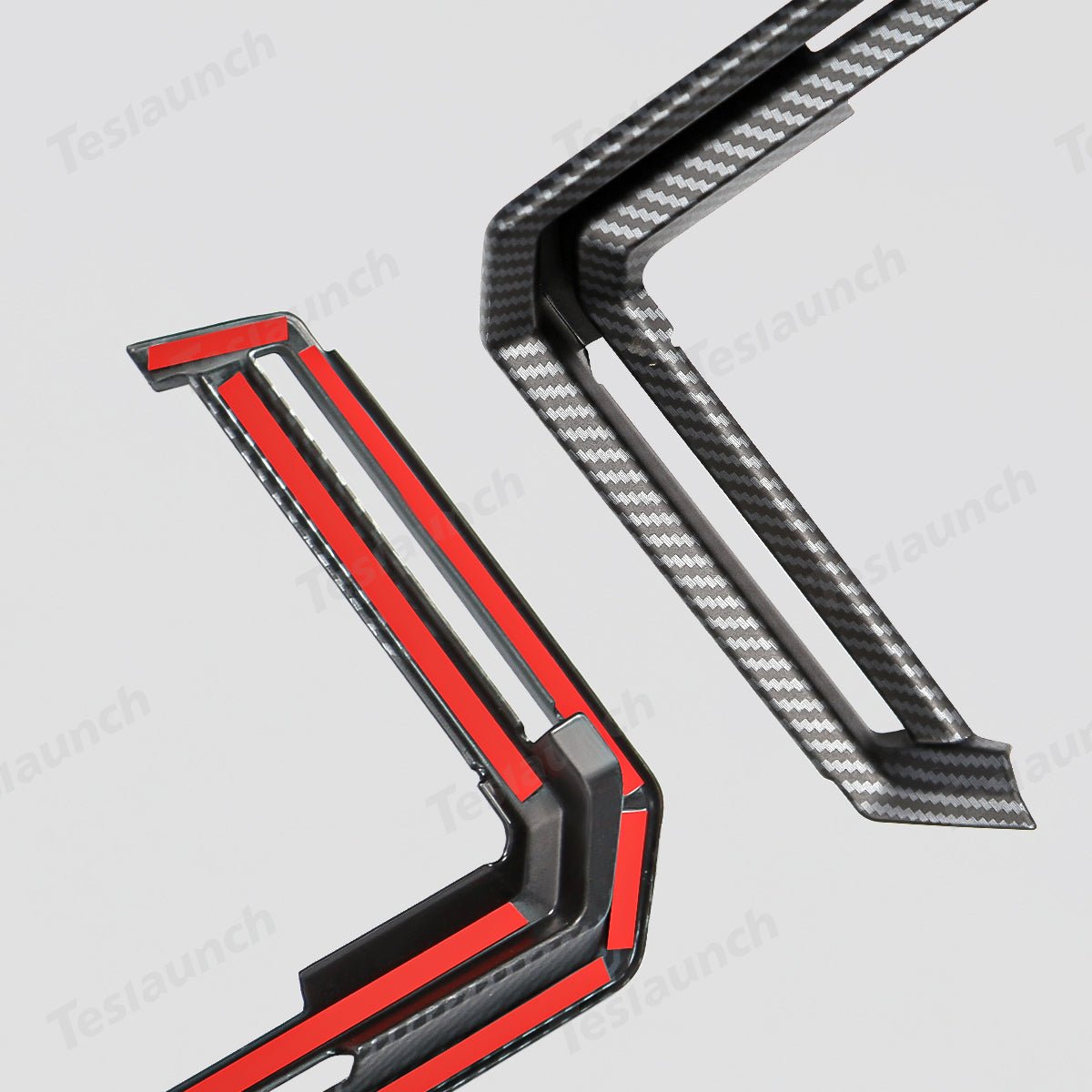Rear AC Vent Trim Cover (Carbon Fiber Pattern ABS) for Cybertruck - T-Launch