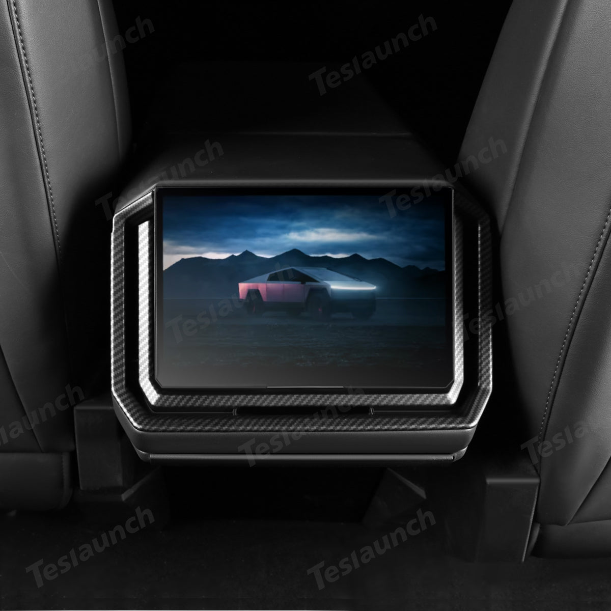 Rear AC Vent Trim Cover (Carbon Fiber Pattern ABS) for Cybertruck - T-Launch