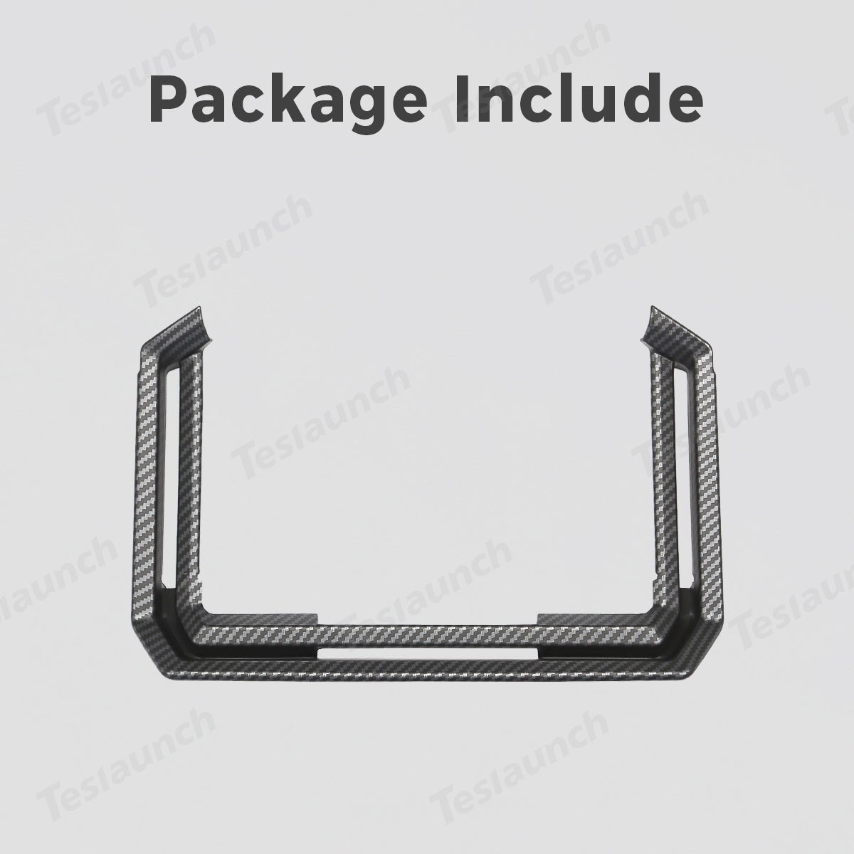Rear AC Vent Trim Cover (Carbon Fiber Pattern ABS) for Cybertruck - T-Launch