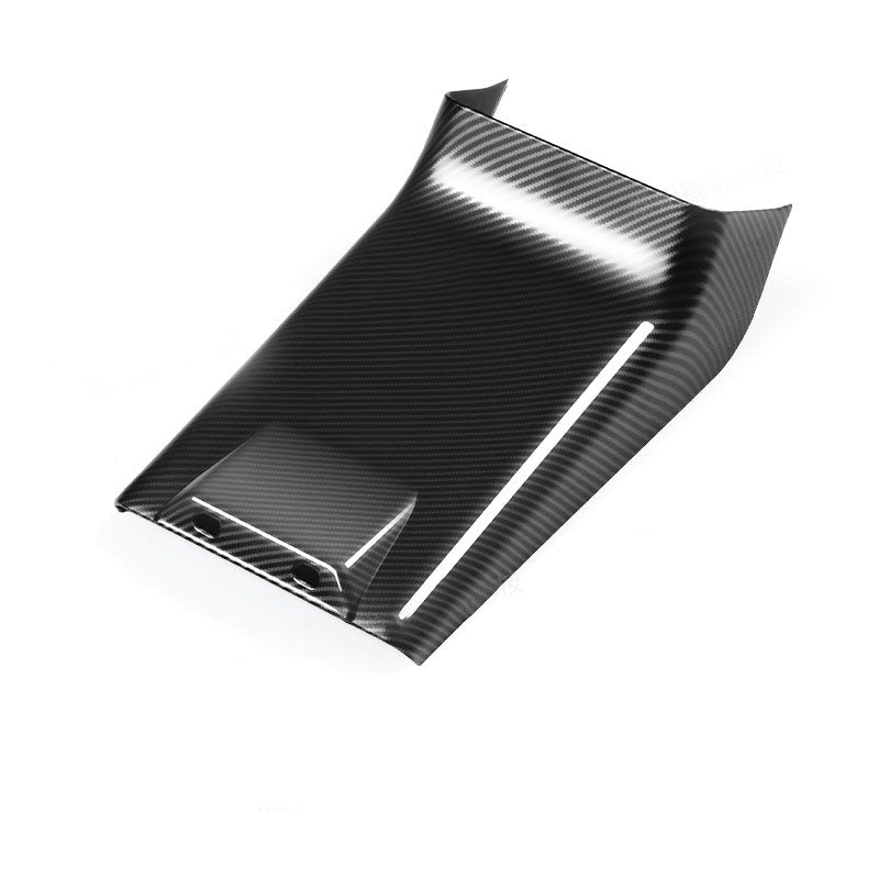 Rear Air Outlet Anti-kick Lower Cover for Tesla 2024+ Model 3 Highland (Carbon Fiber Pattern ABS) - T-Launch