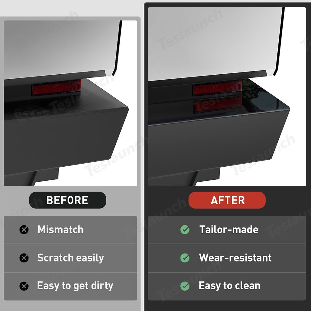 Rear Bumper Protectors for Cybertruck - T-Launch