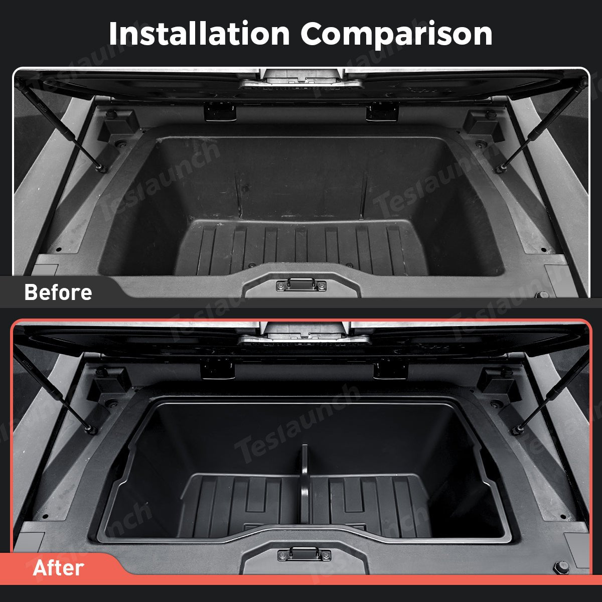 Rear Cargo Lower Trunk Portable Storage Box for Cybertruck - T-Launch