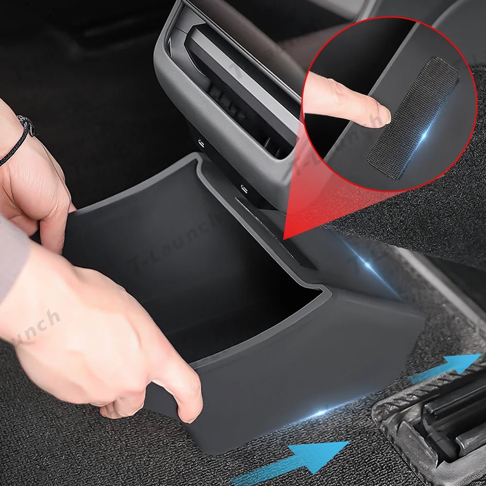 Rear Center Console Organizer for Tesla Model 3 Highland 2024+ - T-Launch