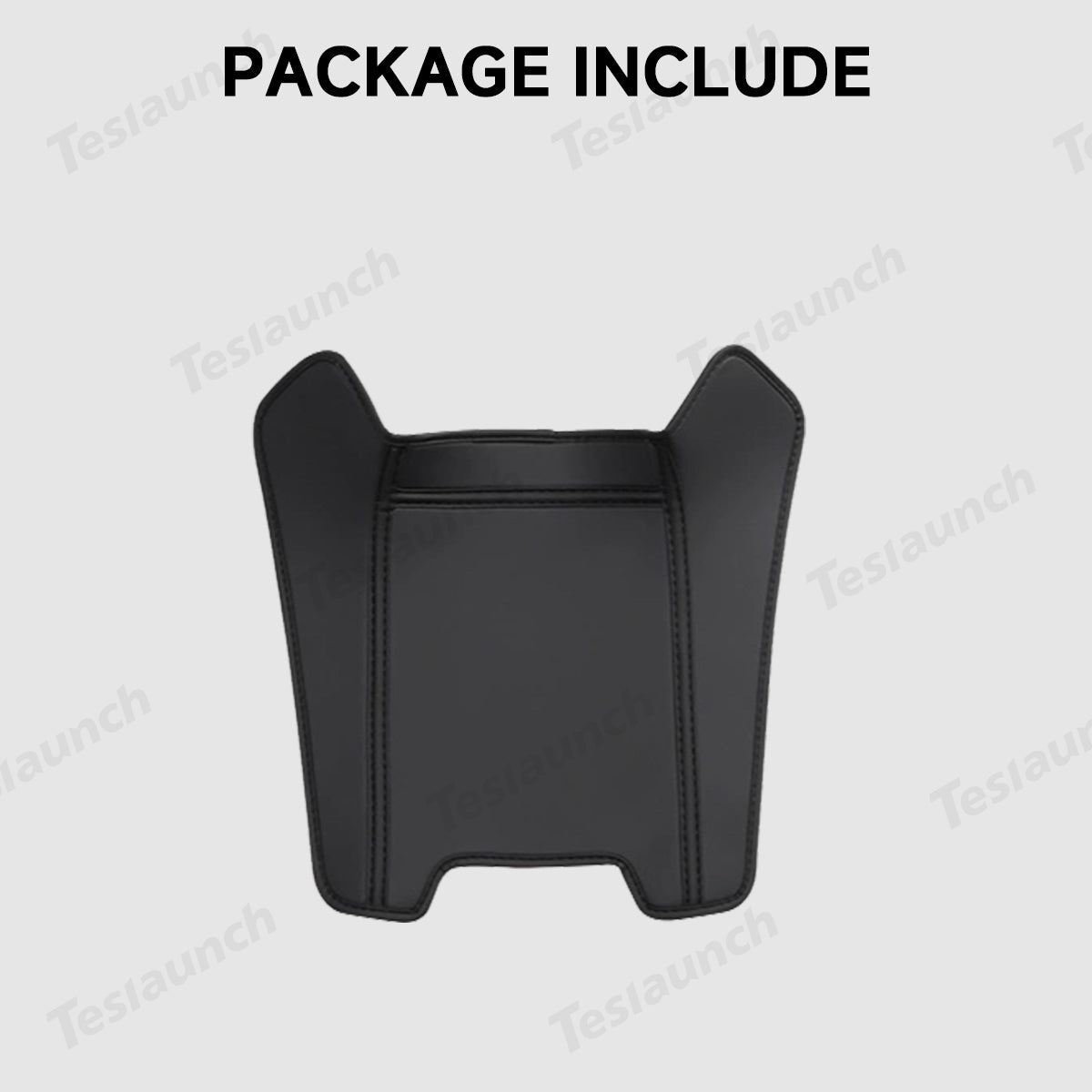 Rear Console Air Vent Guard – Napa Leather Kick Protection for Tesla Model Y Juniper 2025+ - T-Launch