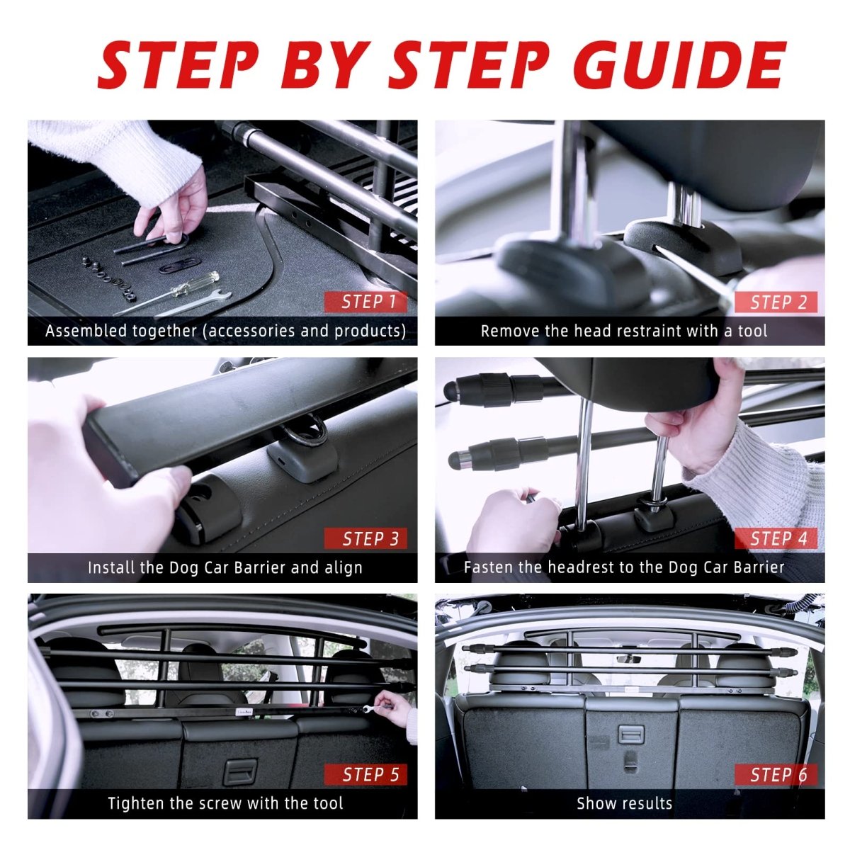 Rear Seat Pet Fence Dog Barrier for Tesla 2020-2025 Model Y - T-Launch