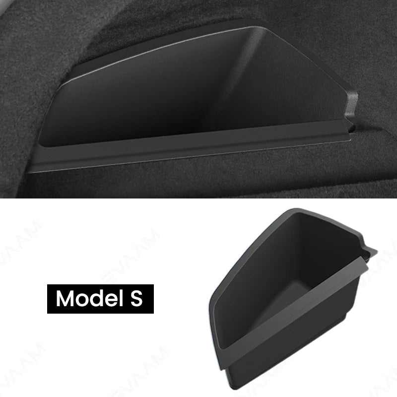 Rear Trunk Side Organizer Storage Box For Tesla model S 2023+ - T-Launch