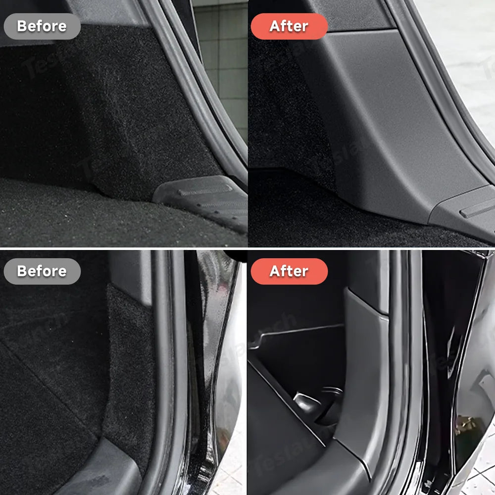 Rear Trunk Threshold Side Guards for Tesla Model Y Juniper 2025+ - T-Launch