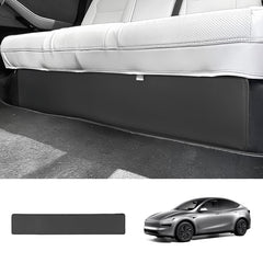 Rear Under-Seat Kick Guard – Nappa Leather Protector for Tesla Model Y Juniper 2025+ - T-Launch