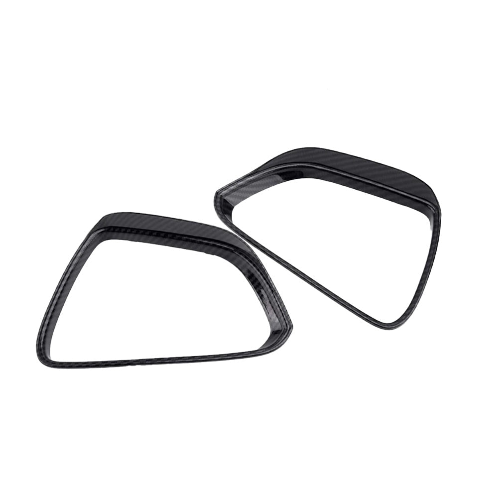Rear View Mirrors Rain Guard (Carbon Fiber Pattern ABS) for Tesla Model 3/Y (2 Pcs) - T-Launch