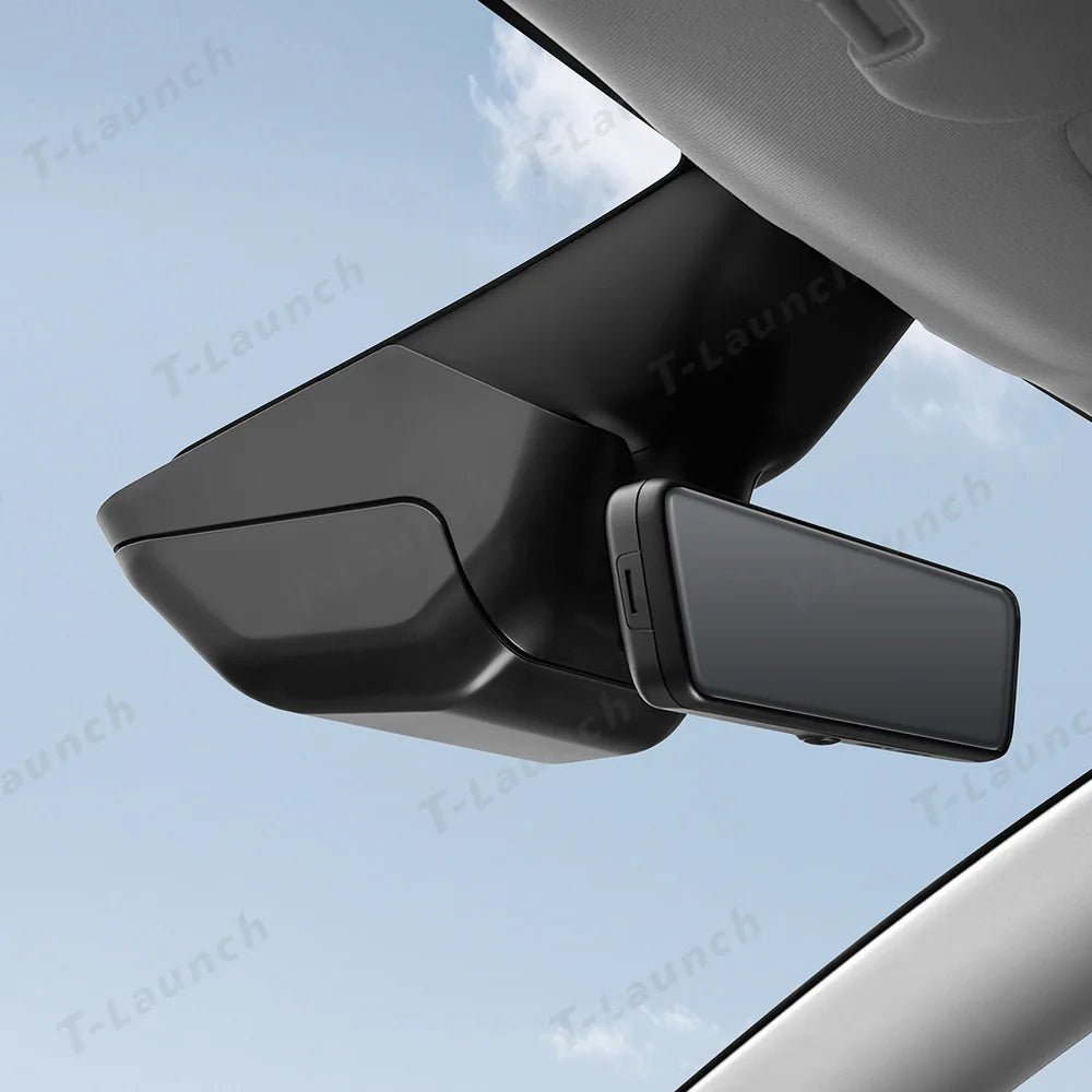 Rearview Mirror Hidden Sunglasses Holder & Storage Box for Tesla Model Y Juniper 2025+ - T-Launch