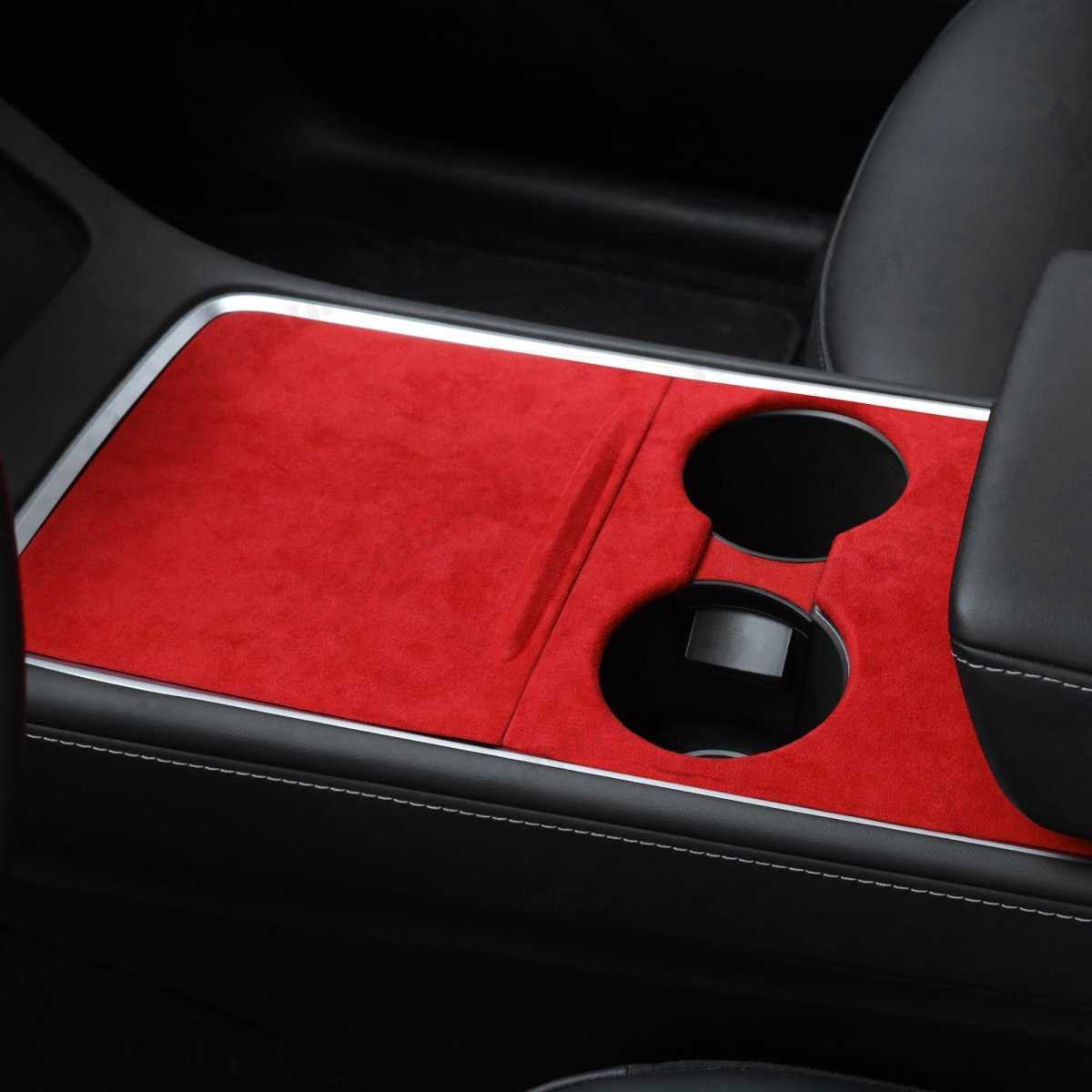 Red Alcantara Wrap Kit Interior Accessories for 2021-2023 Model 3 and Model Y - T-Launch