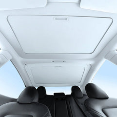 Retractable Roof Sunshade for Tesla Model 3/Y - Roll Fabric Style - T-Launch