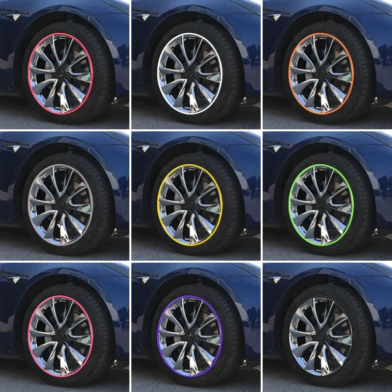 Rim Protector Wheel Rim Guard Strip for Tesla Model 3/Y/S/X (4 Wheels) - T-Launch